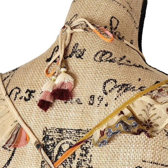 ZARA Womens Regular Patchwork Paisley Ruffle Maxi Dress Boho Orange Size XXS New - Picture 10 of 16